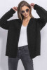 Loose woolen cardigan F759 color Black