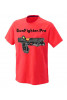 T-shirt męski GunFighter.Pro G109 Kolor Czerwony