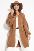 Woolen buttoned cardigan with pockets, F1085