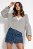 Butted short cardigan, F1062