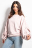 Loose blouse with wide sleeves, F1086 color Pinkpowder