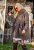 Sweater oversize F1104 color Espresso