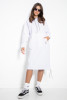 Midi hoodie dress F1123 color White