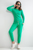 Trousers with pockets F1175 color Green