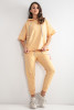 Loose set: hoodie and sweatpants F1172 color BANANA