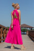 Long summer dress with open back F1252