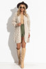 Simple braided cardigan F1283 color Beige