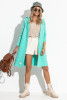 Loose cardigan with a hood F1284 color Green