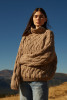 Wool sweater with a thick knit F839