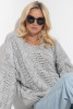 Sweater Chunky Knit F1318 color Grey