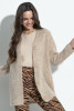 Elegant cardigan made of alpaca wool F1376 color Beige