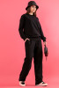 Cotton sweatpants F1405 color Black