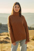 Woolen Loose-Fit Premium Turtleneck Sweater F1345