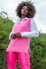 Woolen vest F1479 color Pink