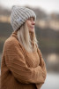 Chunky knit warm hat F1526 color Beige