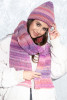 Hat and scarf F1531