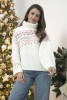 Sweater Norwegian pattern F1354 color Ecru