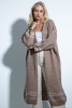 Long cardigan F1707 color Mocca