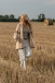 Cardigan made from undyed alpaca wool and maco cotton F1748