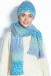 COLORFUL ALPACA WOOL HAT AND SCARF SET F1759