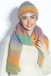 COLORFUL ALPACA WOOL HAT AND SCARF SET F1760