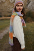 COLORFUL ALPACA WOOL HAT AND SCARF SET F1760 color yellowceylon