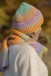 COLORFUL ALPACA WOOL HAT AND SCARF SET F1760