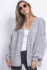 Loose woolen cardigan F759 grey