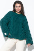 Sweter z grubymi warkoczami CHUNKY KNIT F780 eden