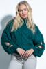 Sweater with cut-out sleeves F850 eden