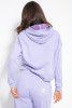 Hooded sweatshirt and trousers with prints F1076 purple