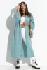 Long loose cardigan with a simple cut F1271 blue