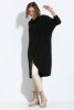 Long sweater with a slit F1515 black