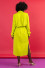 Long shirt dress with a belt F1657 lime