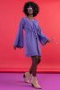 Boho style wrap dresses F1647 purple