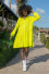 Short dress with a loose cut F1646 lime