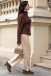 SEAMLESS OVERSIZED SWEATER WITH TURTLENECK AND ROLLED CUFFS MADE FROM ALPACA WOOL F1750 choco