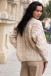 Asymmetric buttoned cardigan F1751 beige