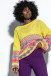 Kolorowy sweter F1820 yellow